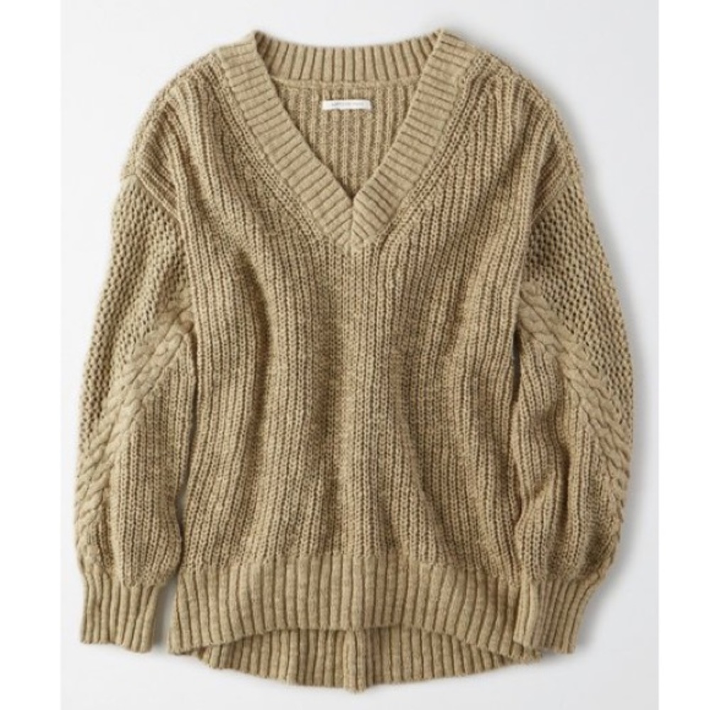 Chunky v-neck sweater